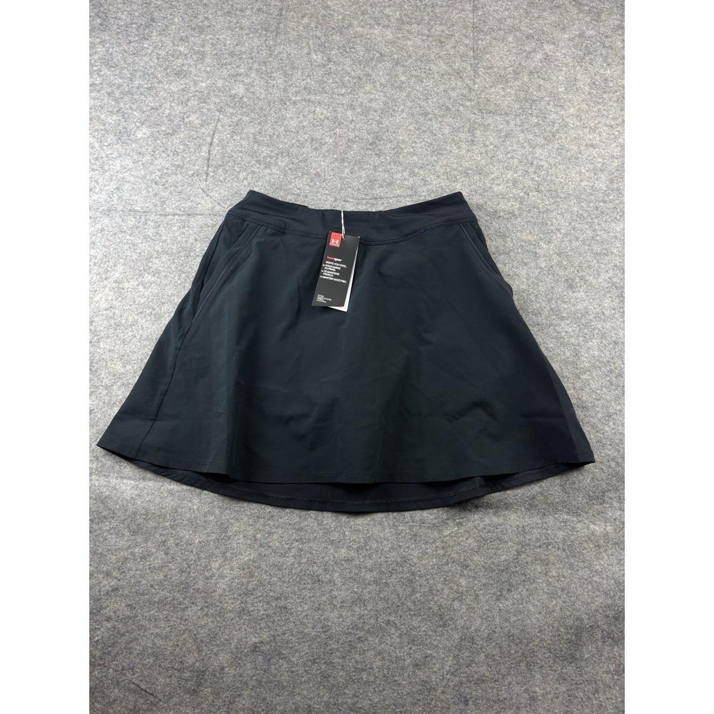 Under Armour Heat Gear Activewear Skort Womens Black Small Loose Fit Pull On